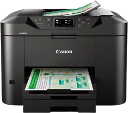 מדפסת הזרקת דיו צבעונית אלחוטית משולבת (4 ב-1) Canon MAXIFY MB2750
