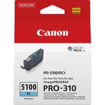 ראש דיו מקורי ציאן פוטו Canon PFI-5100PC