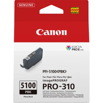 ראש דיו מקורי שחור פוטו Canon PFI-5100PBK