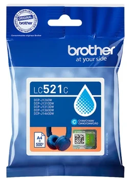 ראש דיו מקורי כחול Brother LC-521C