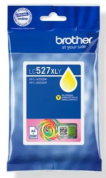 ראש דיו מקורי צהוב Brother LC527XLY (2,000 דפים)