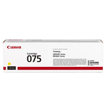 טונר צהוב מקורי CANON CRG075 Y (1,300 דפים)